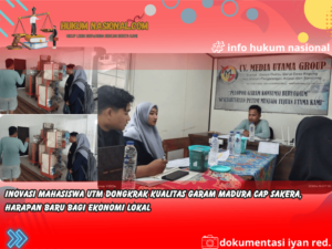 Inovasi Mahasiswa UTM Dongkrak Kualitas Garam Madura Cap Sakera, Harapan Baru Bagi Ekonomi Lokal