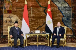 Prabowo dan Presiden Mesir Serukan Gencatan Senjata Demi Perdamaian Palestina