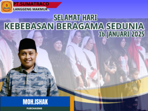 Hari Kebebasan Beragama Sedunia: PT. Sumatraco Langgeng Makmur Dukung Perdamaian dan Keharmonisan