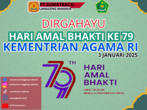 PT Sumatraco Langgeng Makmur Rayakan Hari Amal Bhakti ke-79 Kementerian Agama RI di Pabrik Surabaya