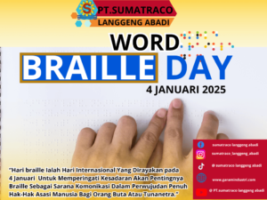 PT Sumatraco Langgeng Abadi Sampaikan Pesan Semangat di Hari Braille Sedunia