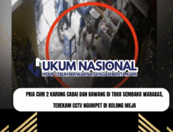 Pria Curi 2 Karung Cabai dan Bawang di Toko Sembako Warakas, Terekam CCTV Ngumpet di Kolong Meja