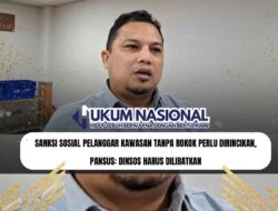 Sanksi Sosial Pelanggar Kawasan Tanpa Rokok Perlu Dirincikan, Pansus: Dinsos Harus Dilibatkan
