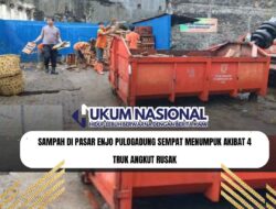 Sampah di Pasar Enjo Pulogadung Sempat Menumpuk Akibat 4 Truk Angkut Rusak