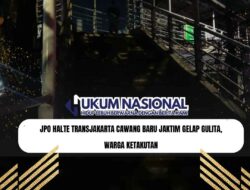 JPO Halte Transjakarta Cawang Baru Jaktim Gelap Gulita, Warga Ketakutan