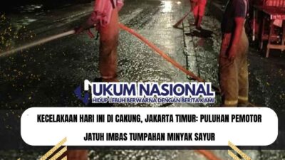 Kecelakaan Hari Ini di Cakung, Jakarta Timur: Puluhan Pemotor Jatuh Imbas Tumpahan Minyak Sayur