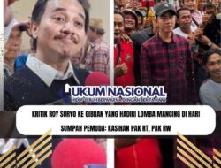 Kritik Roy Suryo ke Gibran yang Hadiri Lomba Mancing di Hari Sumpah Pemuda: Kasihan Pak RT, Pak RW