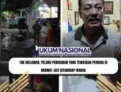 Tak Melawan, Pelaku Penusukan yang Tewaskan Pemuda di Kramat Jati Ditangkap Warga