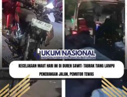 Kecelakaan Maut Hari Ini di Duren Sawit: Tabrak Tiang Lampu Penerangan Jalan, Pemotor Tewas