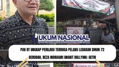 Pak RT Ungkap Perilaku Terduga Pelaku Ledakan SMAN 72 Berubah, Reza Indragiri Ungkit Bullying: Getir