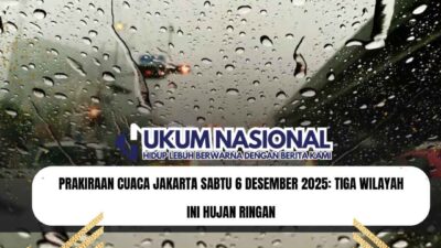 Prakiraan Cuaca Jakarta Sabtu 6 Desember 2025: Tiga Wilayah Ini Hujan Ringan