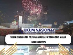 Selain Kembang Api, Polisi Larang Knalpot Brong Saat Malam Tahun Baru 2026