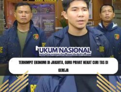Terhimpit Ekonomi di Jakarta, Guru Privat Nekat Curi Tas di Gereja