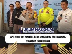 Sopir Mobil MBG Penabrak Siswa SDN Kalibaru Jadi Tersangka, Terancam 5 Tahun Penjara