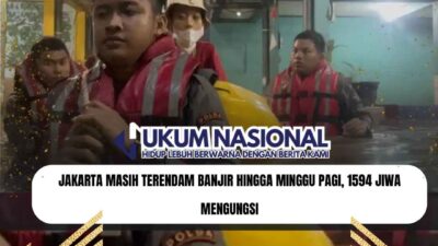 Jakarta Masih Terendam Banjir hingga Minggu Pagi, 1594 Jiwa Mengungsi