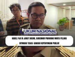 Kabel PJU di Jakut Dicuri, Gubernur Pramono Minta Pelaku Ditindak Tegas: Ganggu Kepentingan Publik!