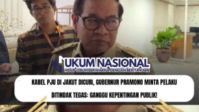 Kabel PJU di Jakut Dicuri, Gubernur Pramono Minta Pelaku Ditindak Tegas: Ganggu Kepentingan Publik!