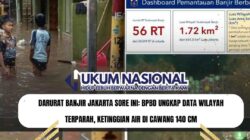 DARURAT Banjir Jakarta Sore Ini: BPBD Ungkap Data Wilayah Terparah, Ketinggian Air di Cawang 140 Cm