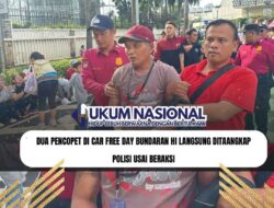 Dua Pencopet di Car Free Day Bundaran HI Langsung Ditaangkap Polisi Usai Beraksi