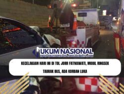 Kecelakaan Hari Ini di Tol JORR Fatmawati, Mobil Ringsek Tabrak Bus, Ada Korban Luka