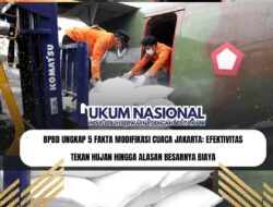 BPBD Ungkap 5 Fakta Modifikasi Cuaca Jakarta: Efektivitas Tekan Hujan hingga Alasan Besarnya Biaya