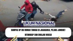 Rampas HP Ibu Rumah Tangga di Jagakarsa, Pelaku Jambret Ditangkap dan Dihajar Massa