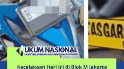 Kecelakaan Hari Ini di Blok M Jakarta Selatan, Pemotor Terkapar, Petugas di TKP