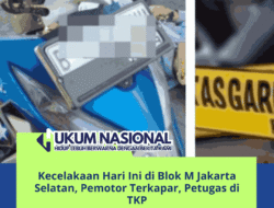 Kecelakaan Hari Ini di Blok M Jakarta Selatan, Pemotor Terkapar, Petugas di TKP