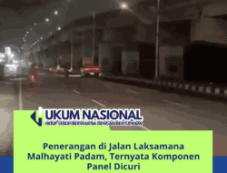 Penerangan di Jalan Laksamana Malhayati Padam, Ternyata Komponen Panel Dicuri