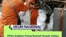 PPSU Angkut Puing Rumah Rusak Imbas Ledakan Gas di Kalisari Jakarta Timur