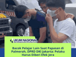 Bacok Pelajar Lain Saat Papasan di Palmerah, DPRD DKI Jakarta: Pelaku Harus Diberi Efek Jera