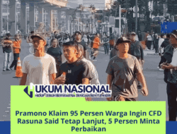 Pramono Klaim 95 Persen Warga Ingin CFD Rasuna Said Tetap Lanjut, 5 Persen Minta Perbaikan