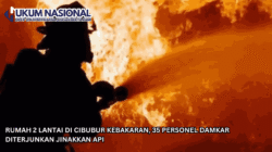 Rumah 2 Lantai di Cibubur Kebakaran, 35 Personel Damkar Diterjunkan Jinakkan Api