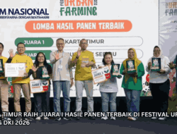 Jakarta Timur Raih Juara I Hasil Panen Terbaik di Festival Urban Farming DKI 2026