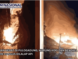 Kebakaran Hebat di Pulogadung, Warung Kopi dan Bengkel Furniture Hangus Dilalap Api