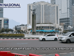 Prakiraan Cuaca Jakarta Sabtu 22 Agustus 2026: Cerah di Seluruh Wilayah