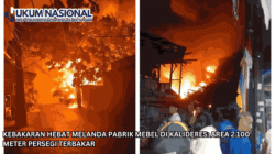 Kebakaran Hebat Melanda Pabrik Mebel di Kalideres: Area 2.100 Meter Persegi Terbakar