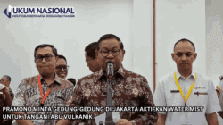 Pramono Minta Gedung-Gedung di Jakarta Aktifkan Water Mist untuk Tangani Abu Vulkanik