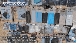Polda Metro Jaya Cek Stok Masker Usai Erupsi Anak Krakatau, Penimbun Diancam Sanksi Pidana