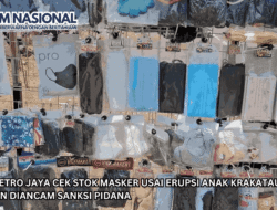 Polda Metro Jaya Cek Stok Masker Usai Erupsi Anak Krakatau, Penimbun Diancam Sanksi Pidana