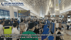 UPDATE Terbaru Dampak Erupsi Gunung Anak Krakatau, Soetta Ditutup hingga 13.30 WIB, Halim 14.00 WIB