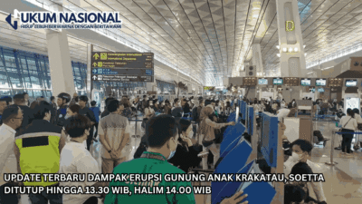 UPDATE Terbaru Dampak Erupsi Gunung Anak Krakatau, Soetta Ditutup hingga 13.30 WIB, Halim 14.00 WIB